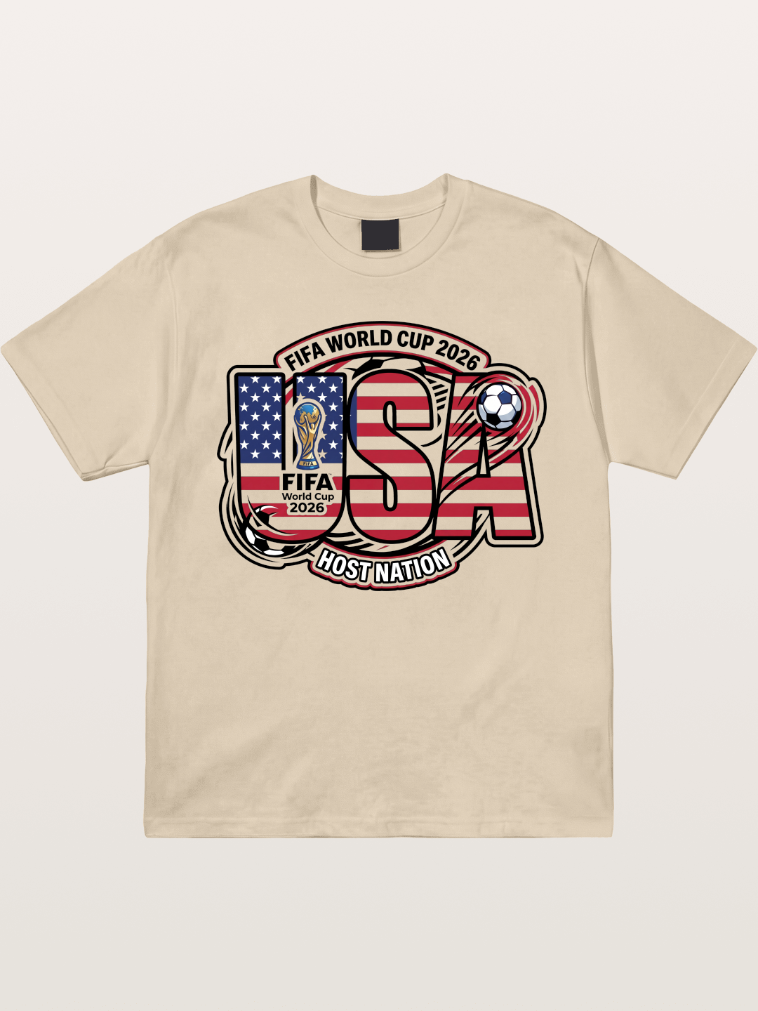 USA 2026 World Cup Typography Gildan T-shirt