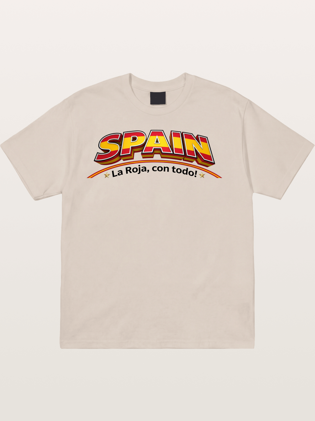 Spain Retro Team Logo WC Cotton T-shirt