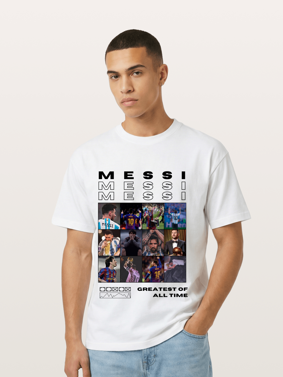 Messi Greatest of All Time Montage Gildan T-shirt