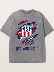 USA World Cup Claw Logo Washed T-shirt