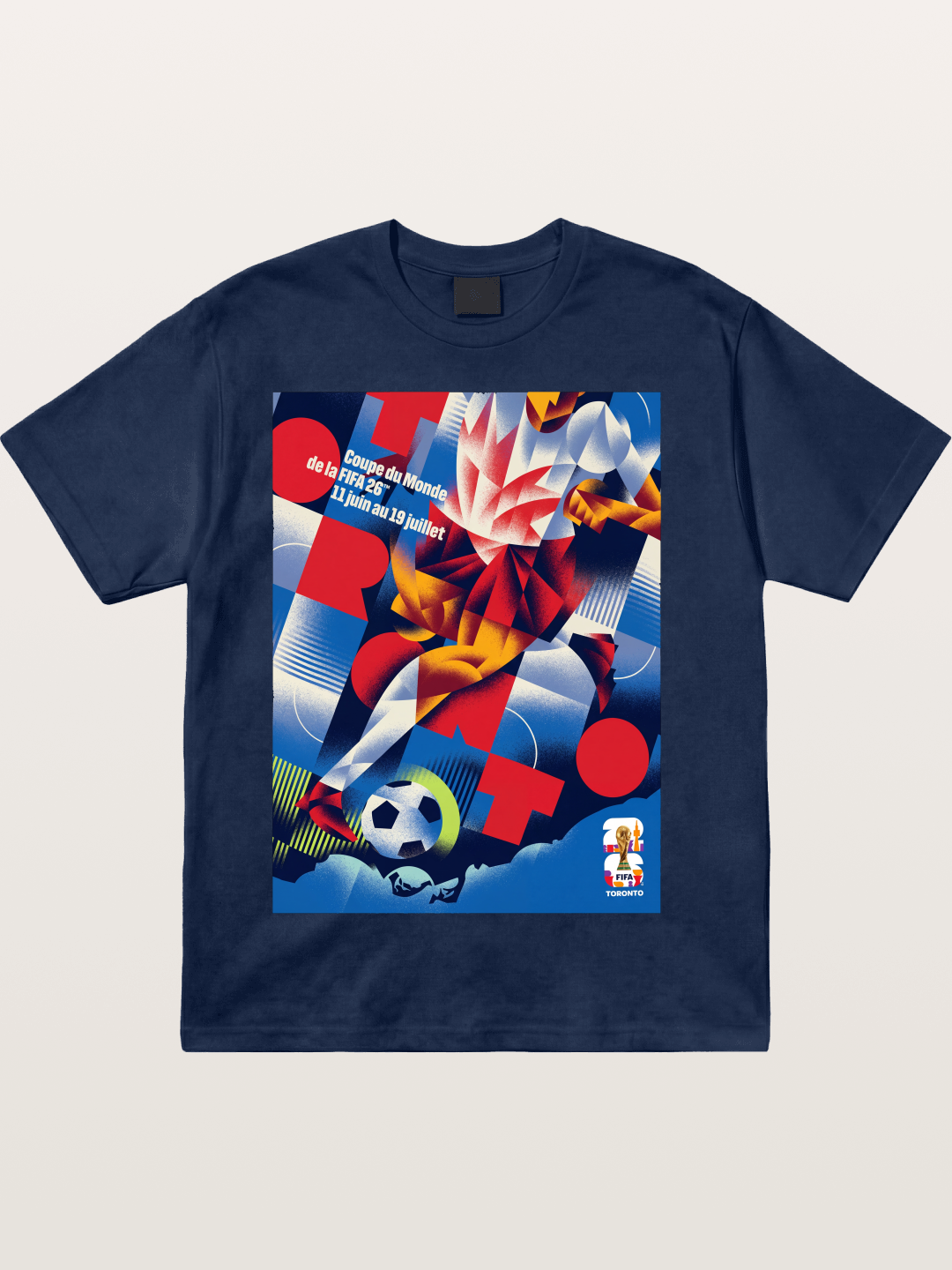 Canada WC 2026 Soccer Player Abstract Cotton T-shirt