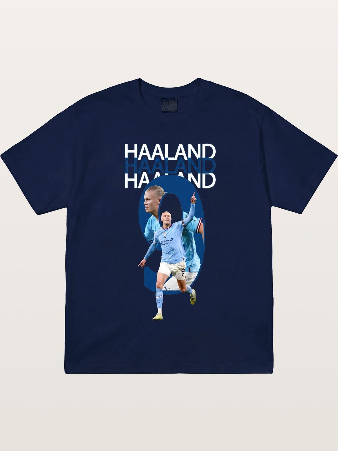 Haaland Man City Number 9 Art Gildan T-shirt
