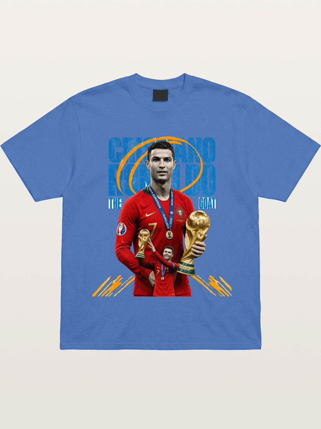 CR7 Portugal WC Trophy Art Gildan T-shirt