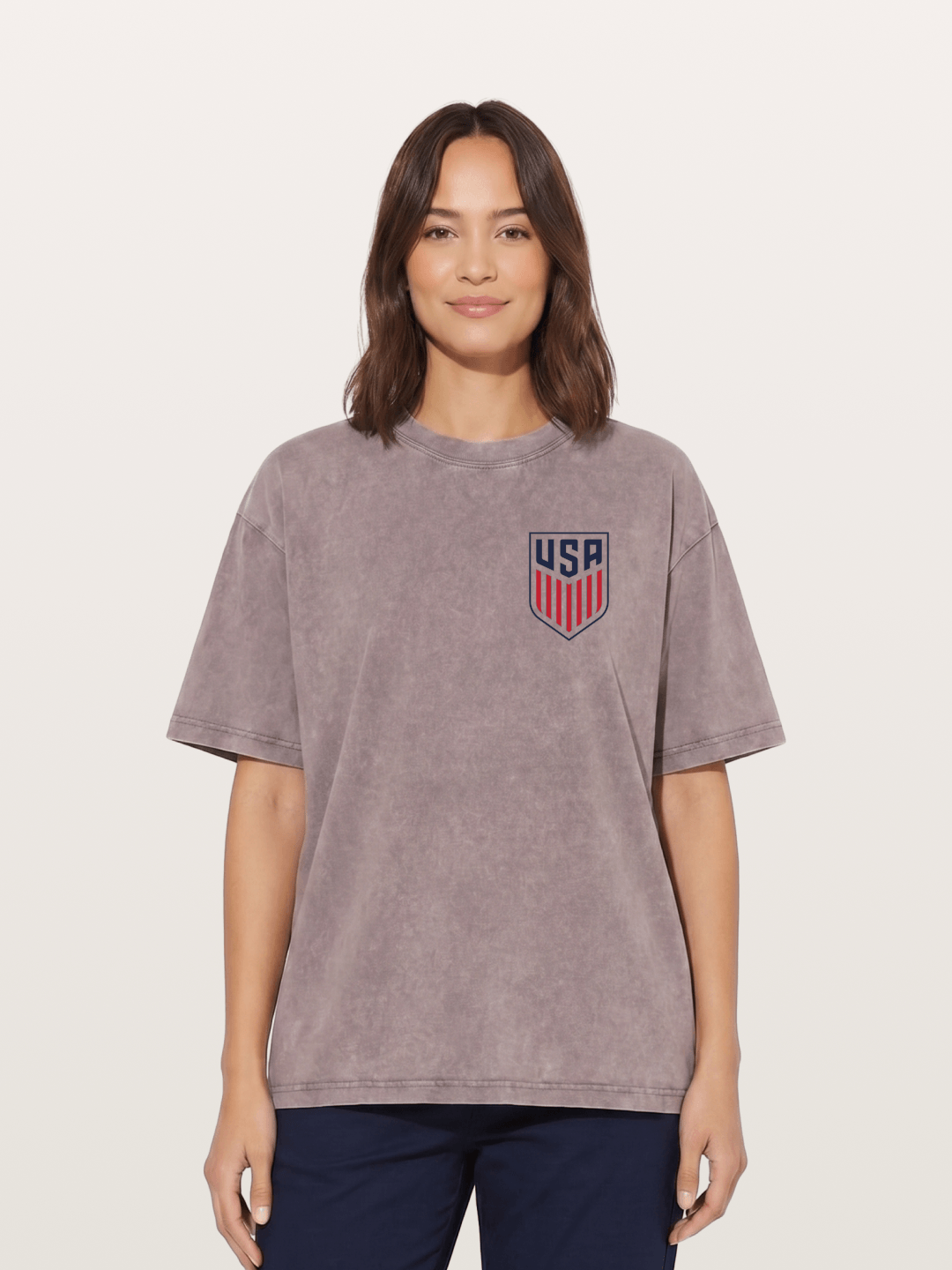 USA Soccer Stars Stripes Crest Washed T-shirt