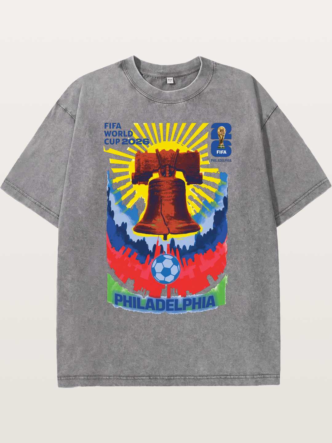 Philadelphia WC 2026 Liberty Bell Washed T-shirt