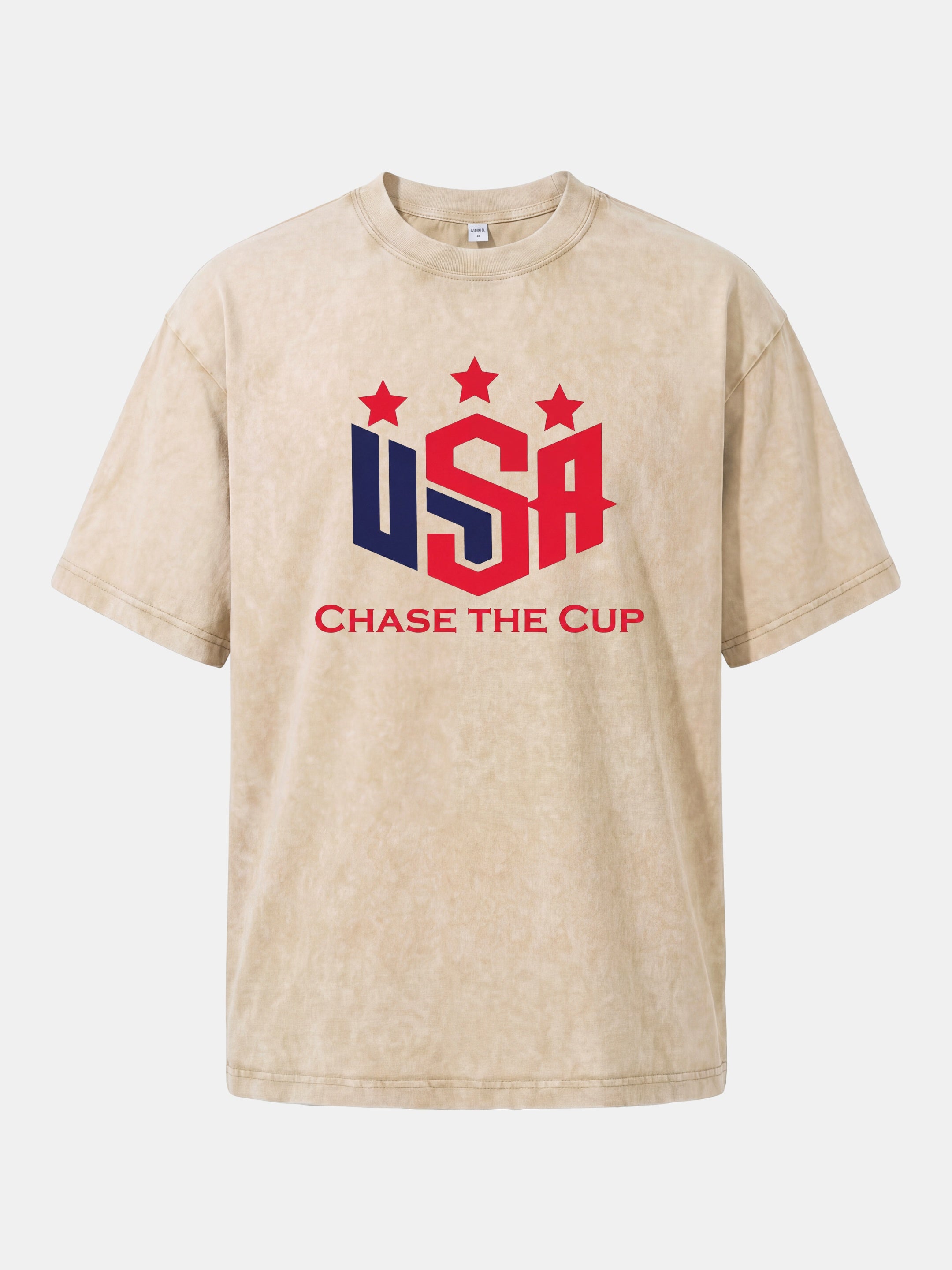 USA Chase The Cup Typography Washed T-shirt