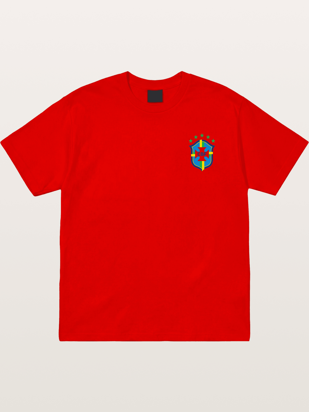 Brazil CBF Five Stars Shield Cotton T-shirt