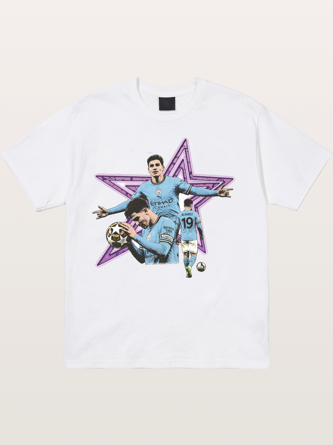 Manchester City Star Collage Cotton T-shirt