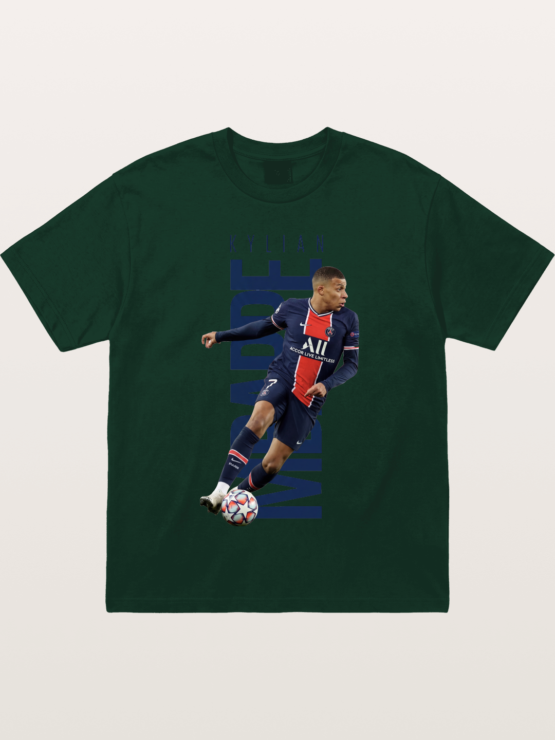Mbappe PSG Vertical Typography Gildan T-shirt