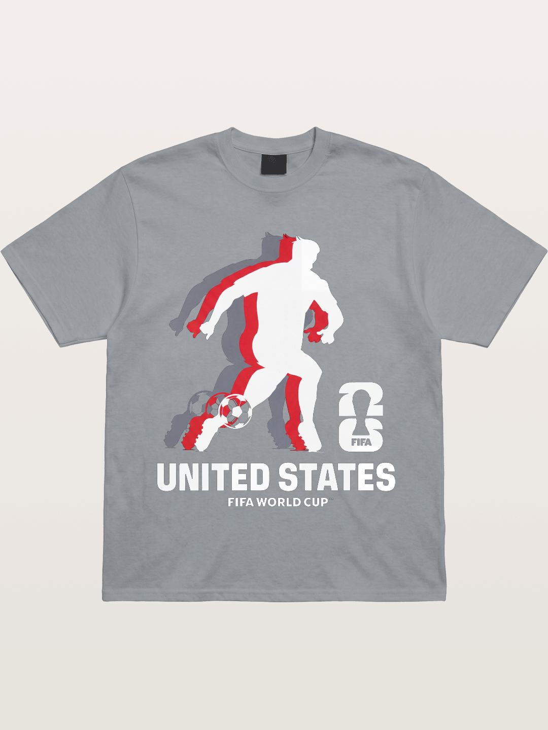 USA WC 2026 Soccer Player Silhouette Gildan T-shirt