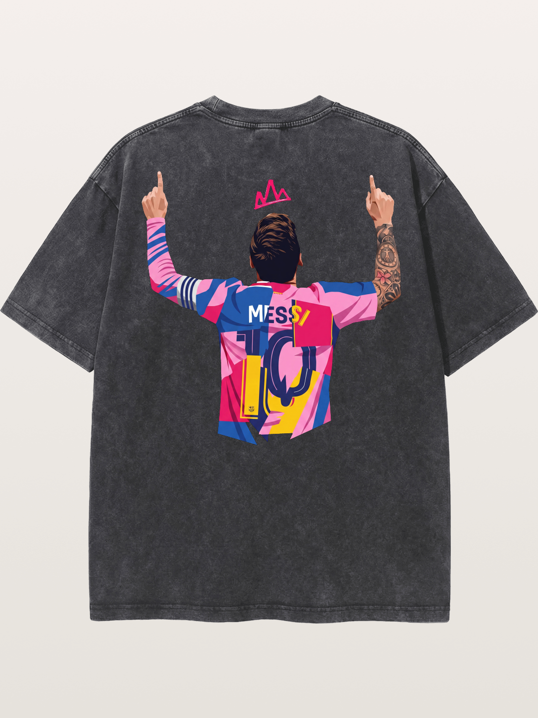 Messi No.10 Washed T-shirt
