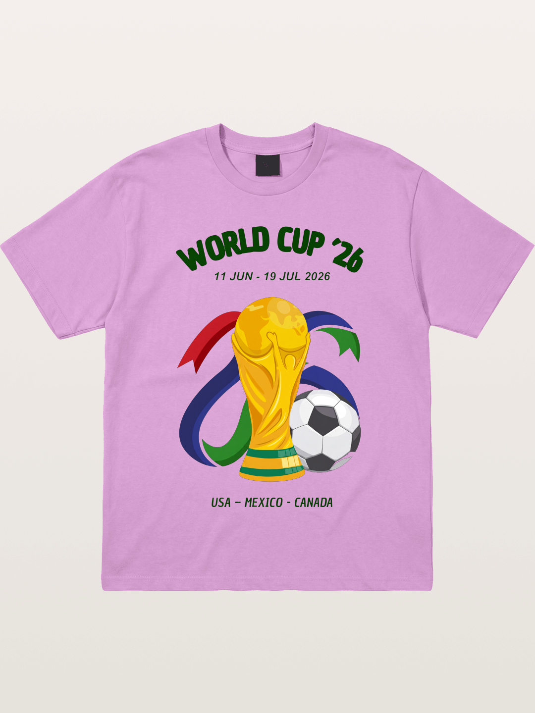 World Cup 26 Trophy and Soccer Ball Gildan T-shirt
