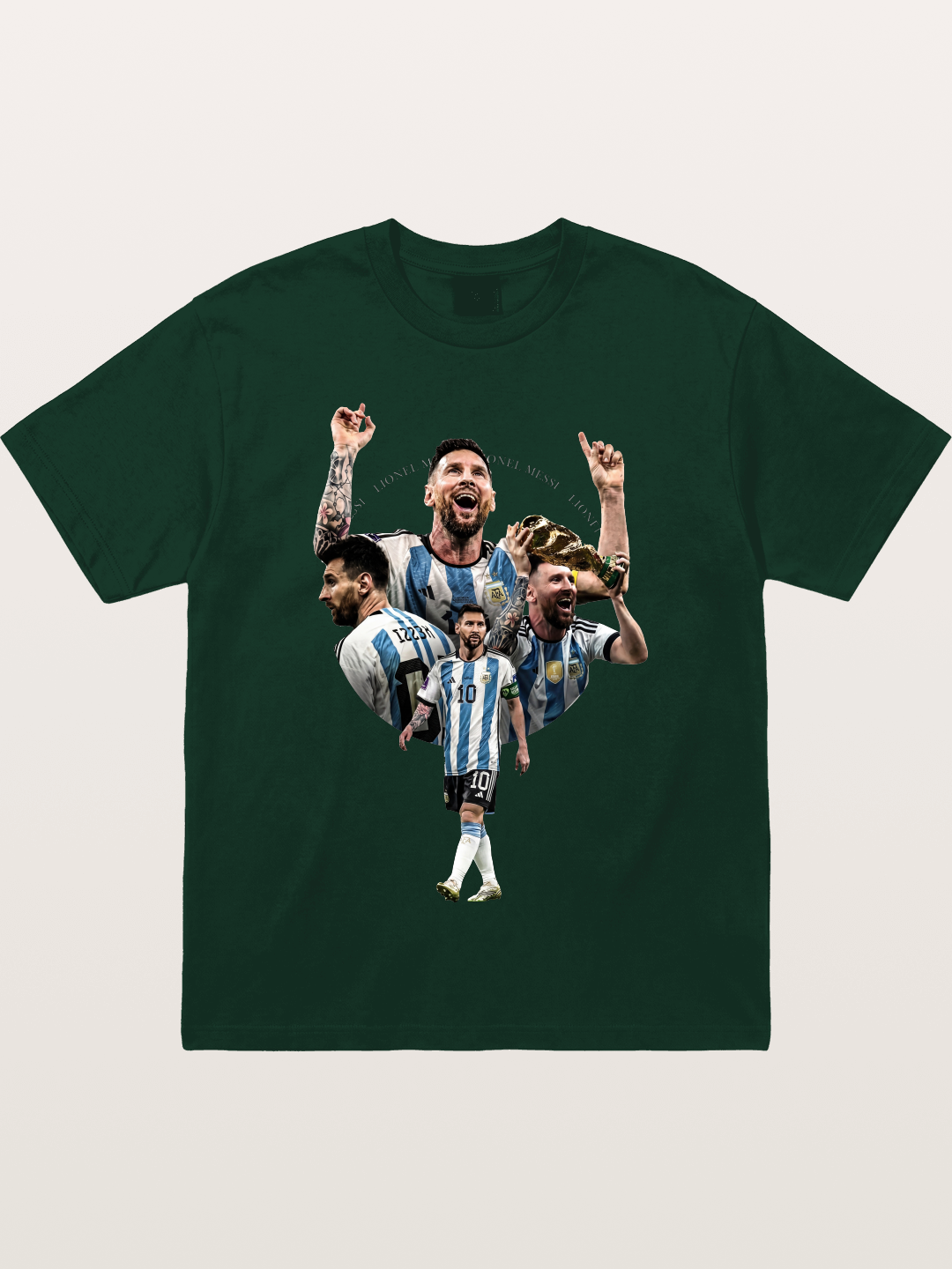 Messi World Champion Montage Gildan T-shirt