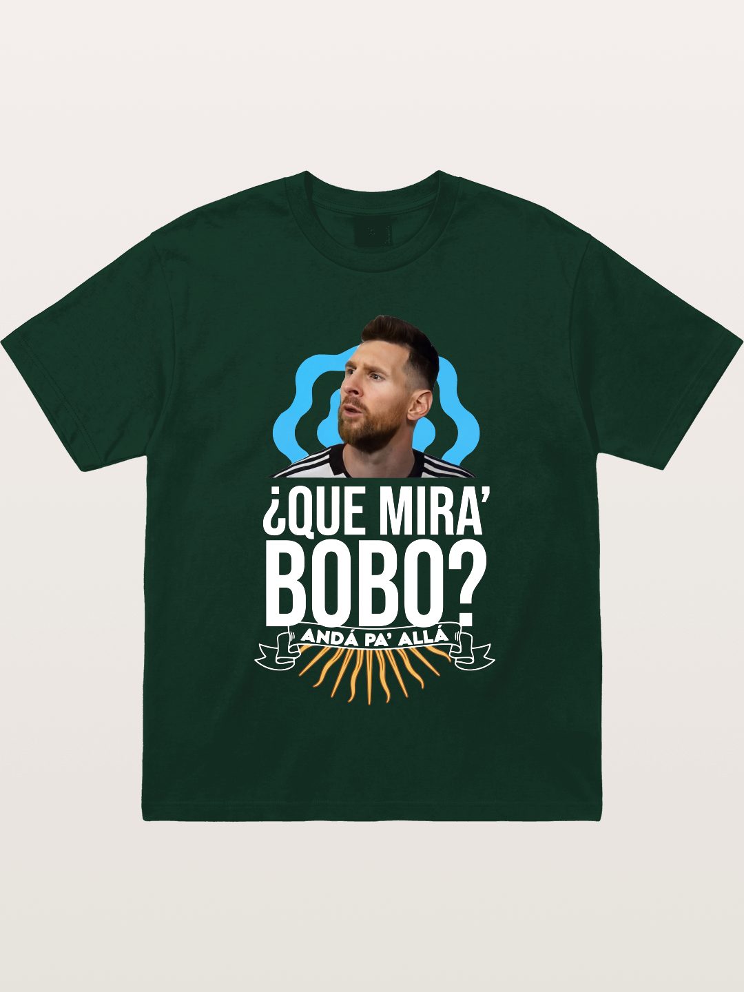 Messi Argentina Sun Design Gildan T-shirt