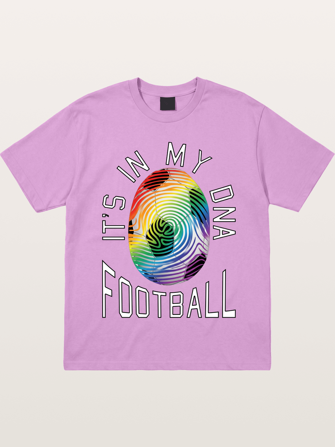 Football DNA Rainbow Print Gildan T-shirt
