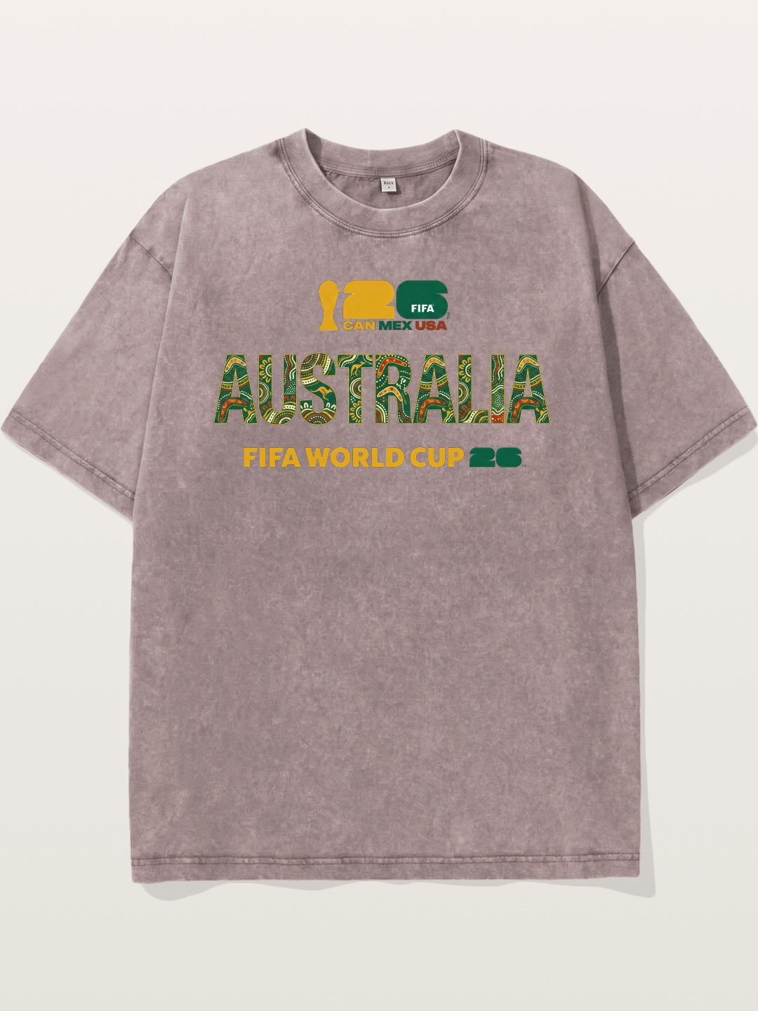 Australia 2026 Aboriginal Design Washed T-shirt