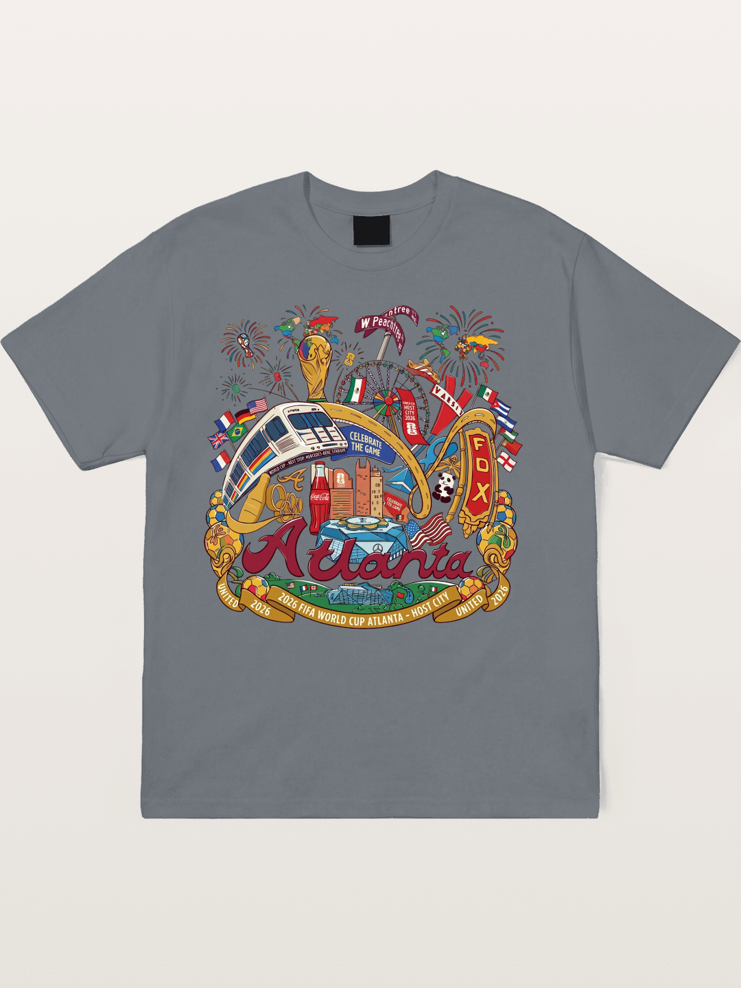 Atlanta 2026 World Cup Poster Cotton T-shirt