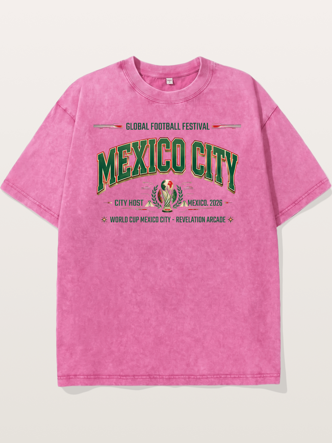 Mexico City 2026 WC Host Sticker Washed T-shirt