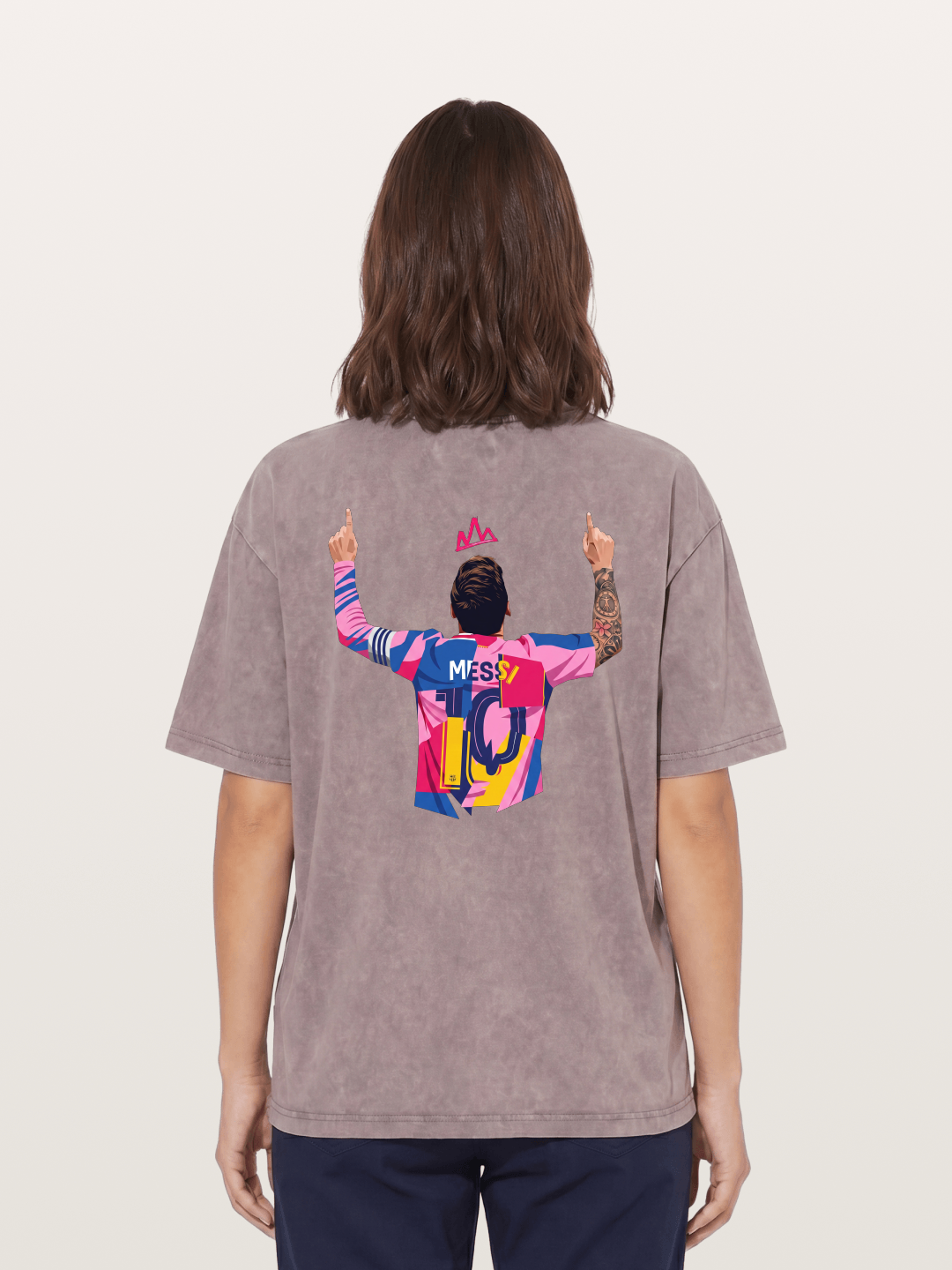 Messi No.10 Washed T-shirt