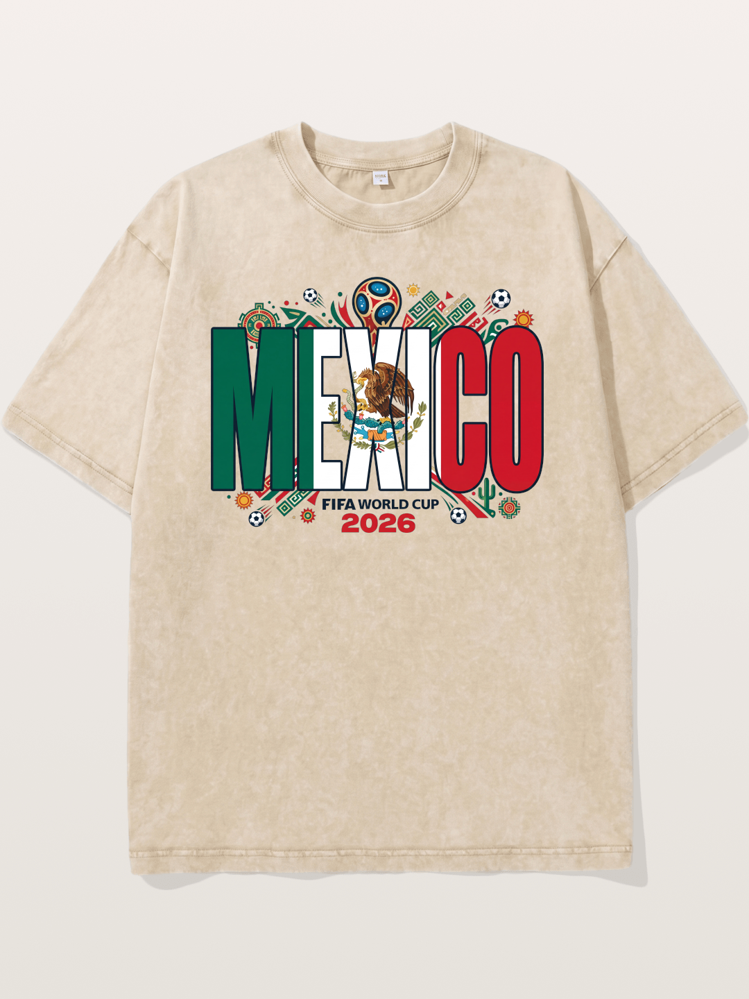 Mexico 2026 World Cup Lettering Washed T-shirt