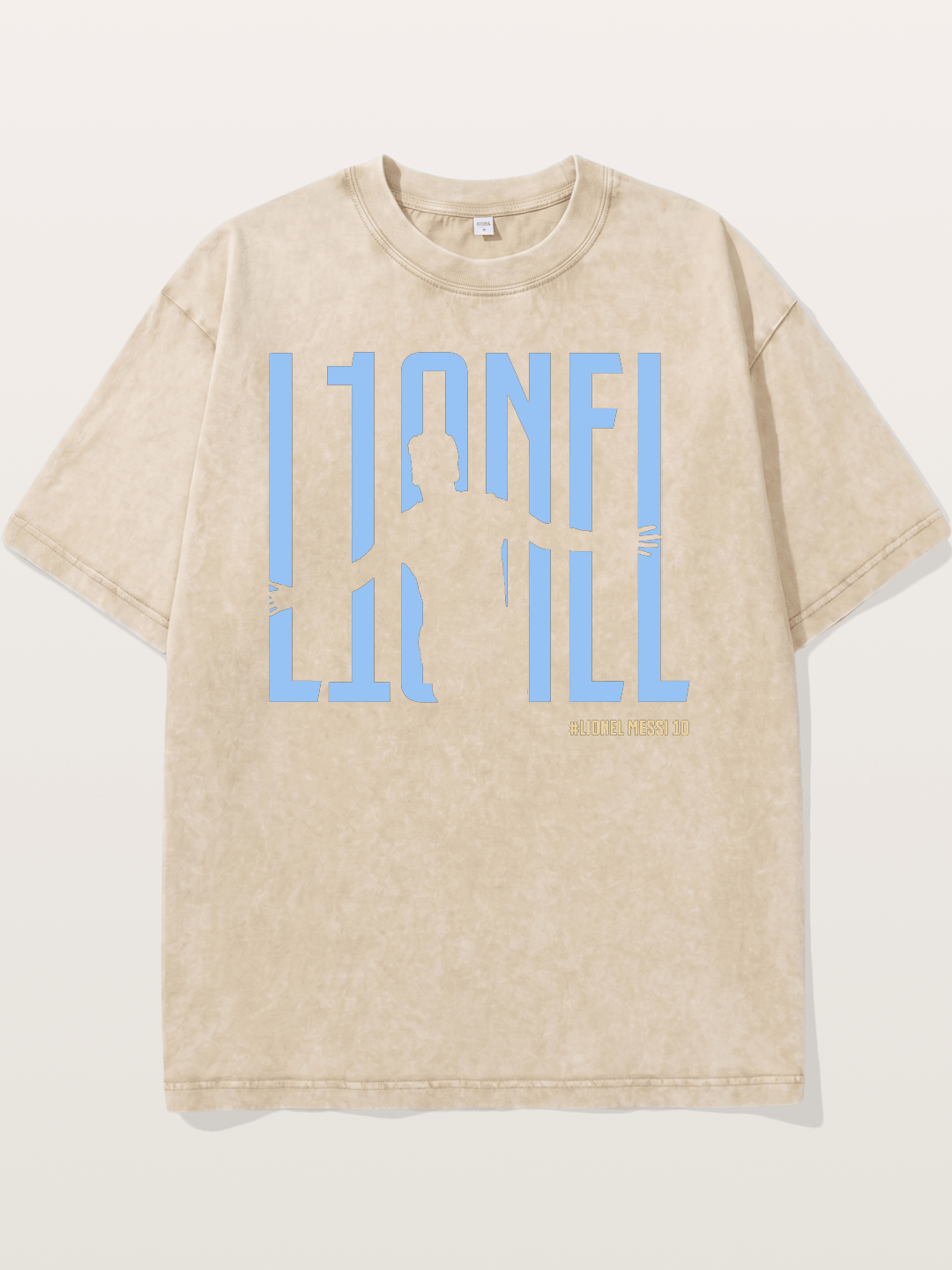 Lionel Messi Celebration Silhouette Washed T-shirt