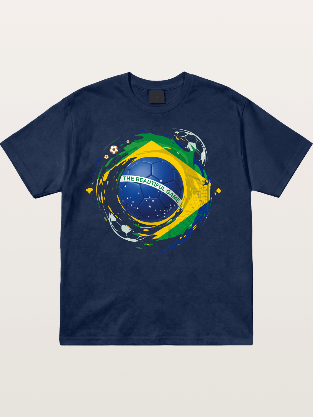 The Beautiful Game Brazil Print Cotton T-shirt