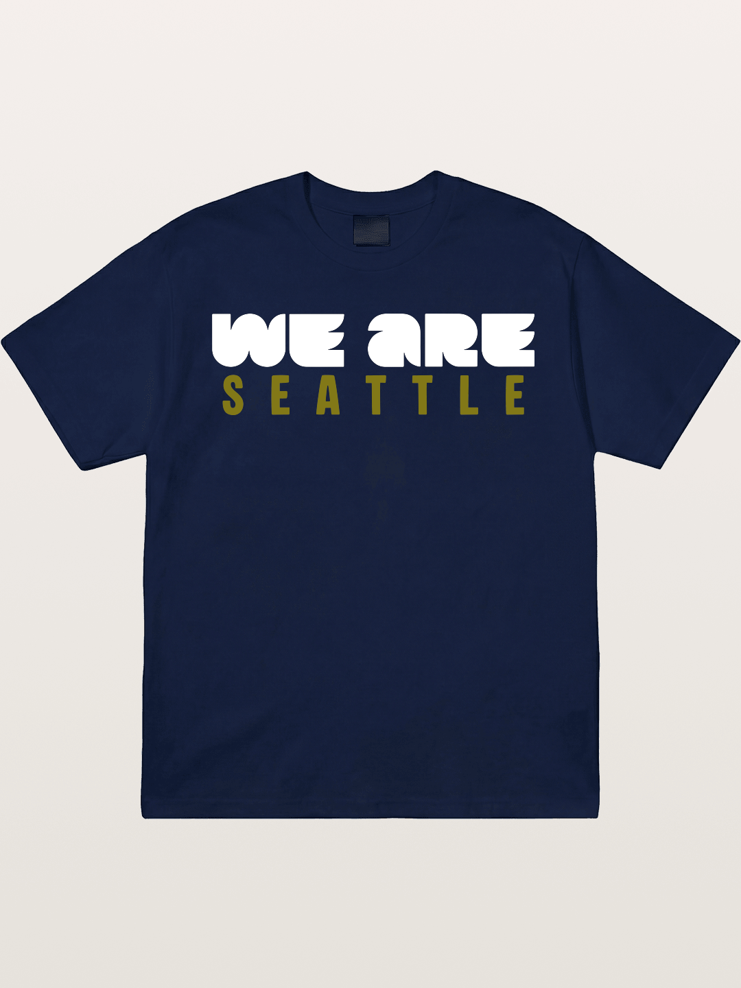 Seattle Olive Green Typography Gildan T-shirt