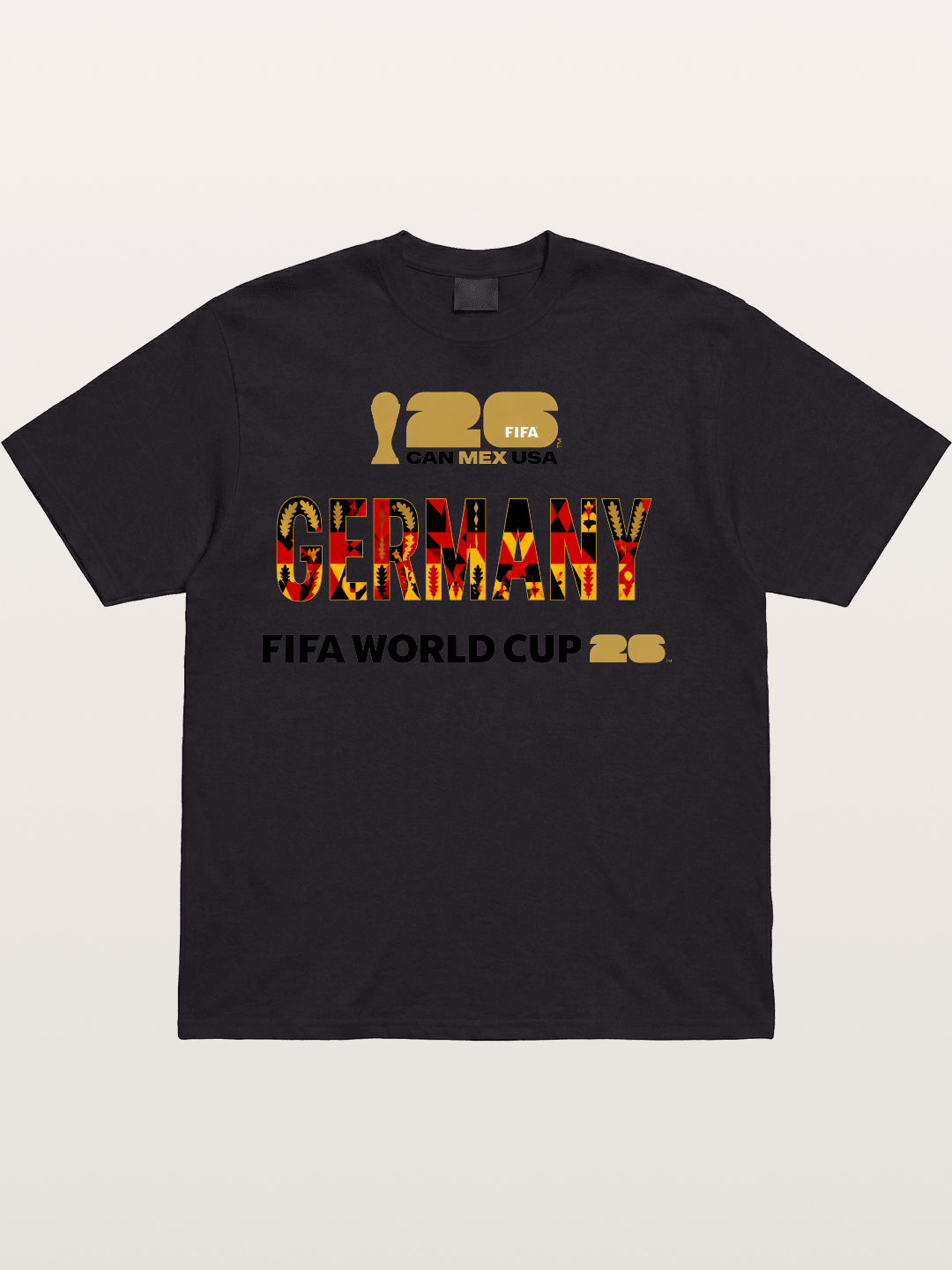 Germany 2026 World Cup Typo Cotton T-shirt
