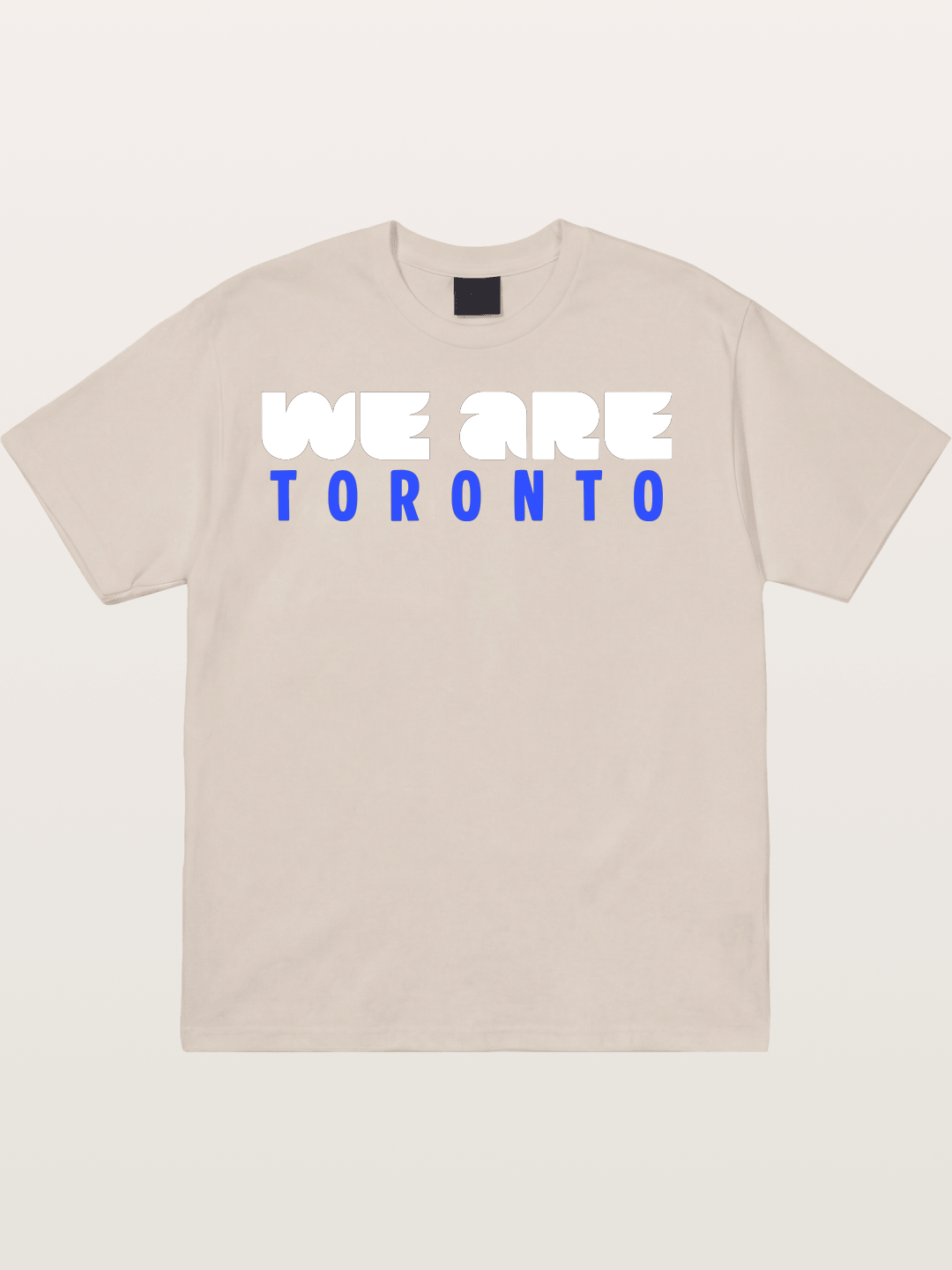 Toronto Blue-Red Two-Tone Text Cotton T-shirt