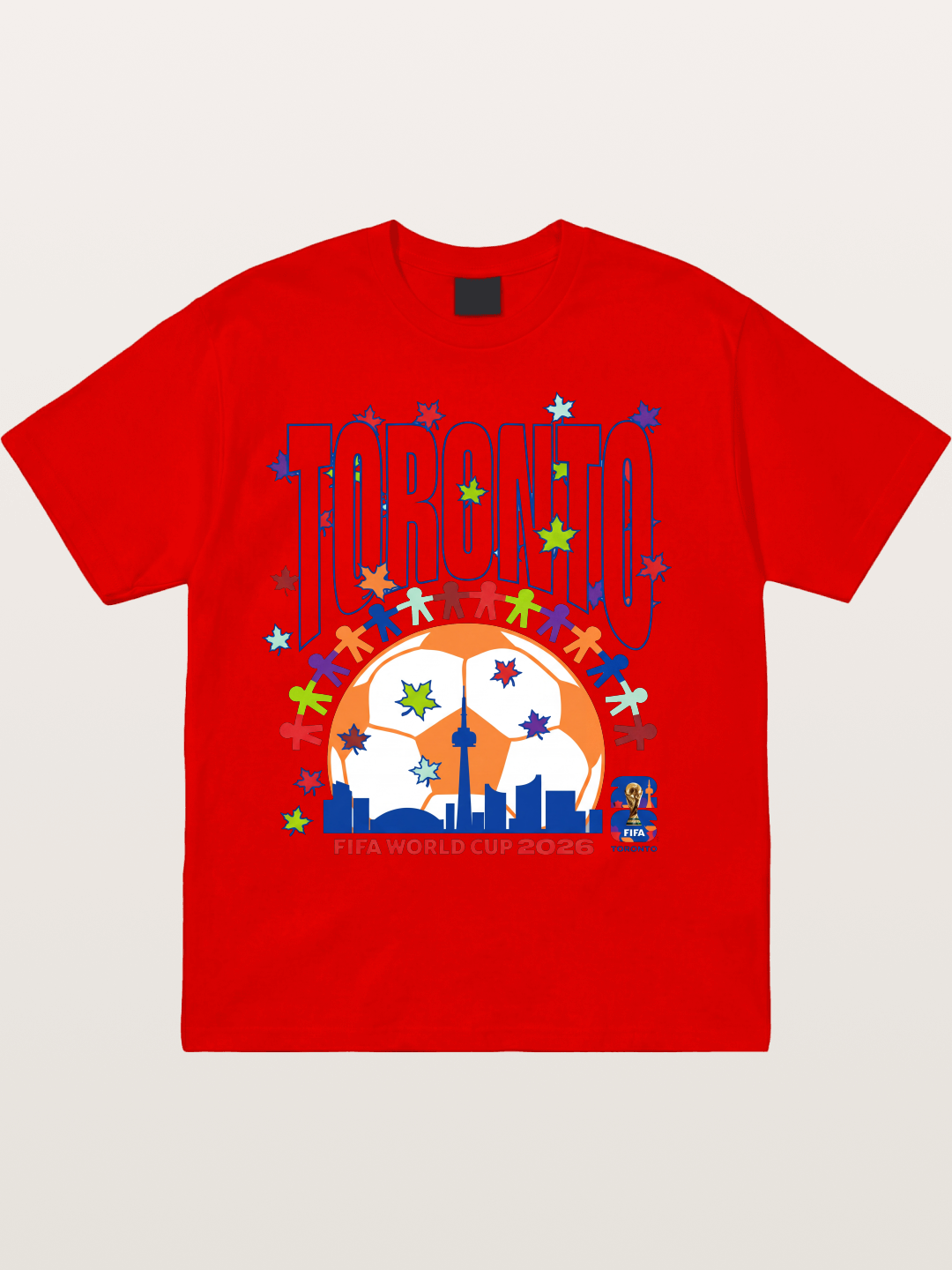 Toronto WC 2026 CN Tower Art Cotton T-shirt