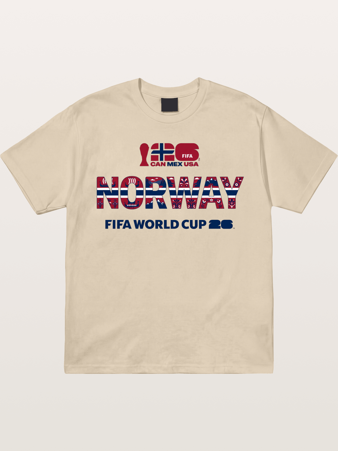 Norway 2026 Folk Pattern Print Gildan T-shirt