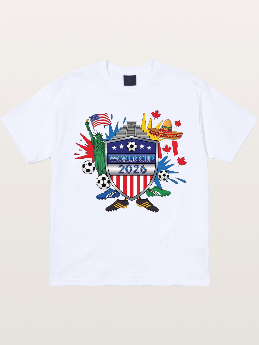 USA Mexico Canada WC Shield Gildan T-shirt