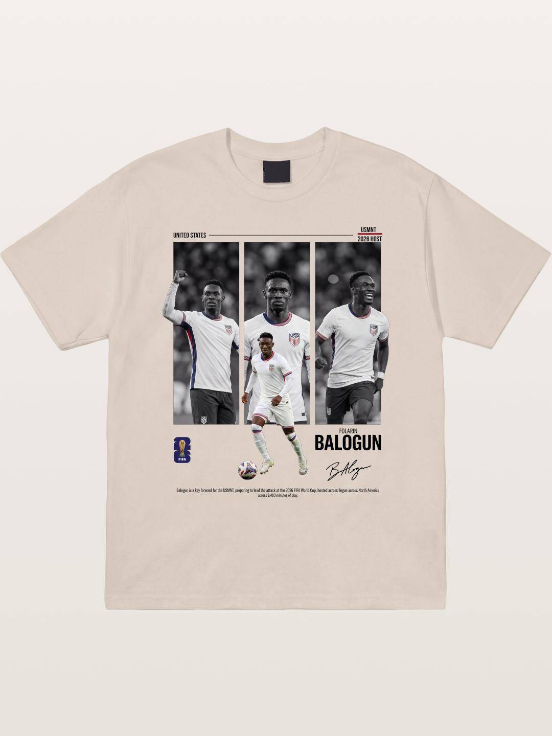 Folarin Balogun Three Panel Archive Cotton T-shirt