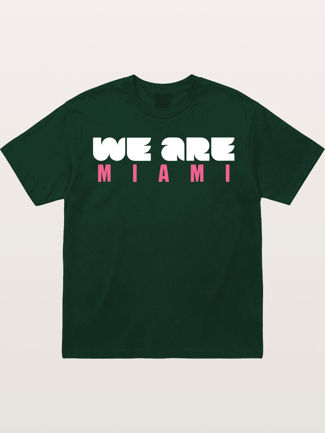 Miami Pink Patterned Letters Gildan T-shirt