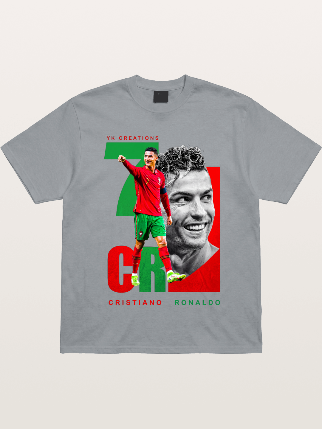 Ronaldo Portugal Dual Montage Gildan T-shirt