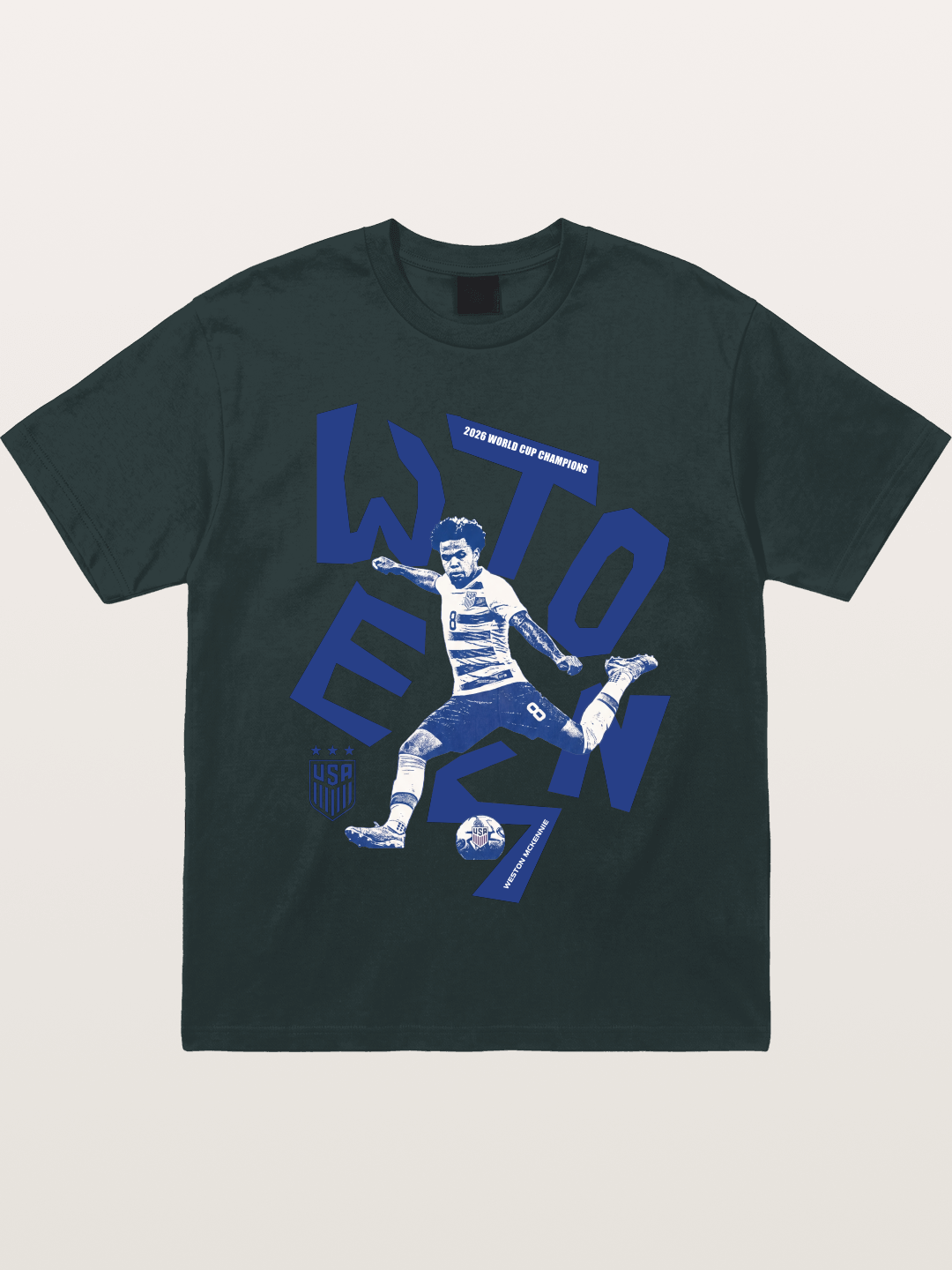 Weston Mckennie Bold USA Lettering Gildan T-shirt