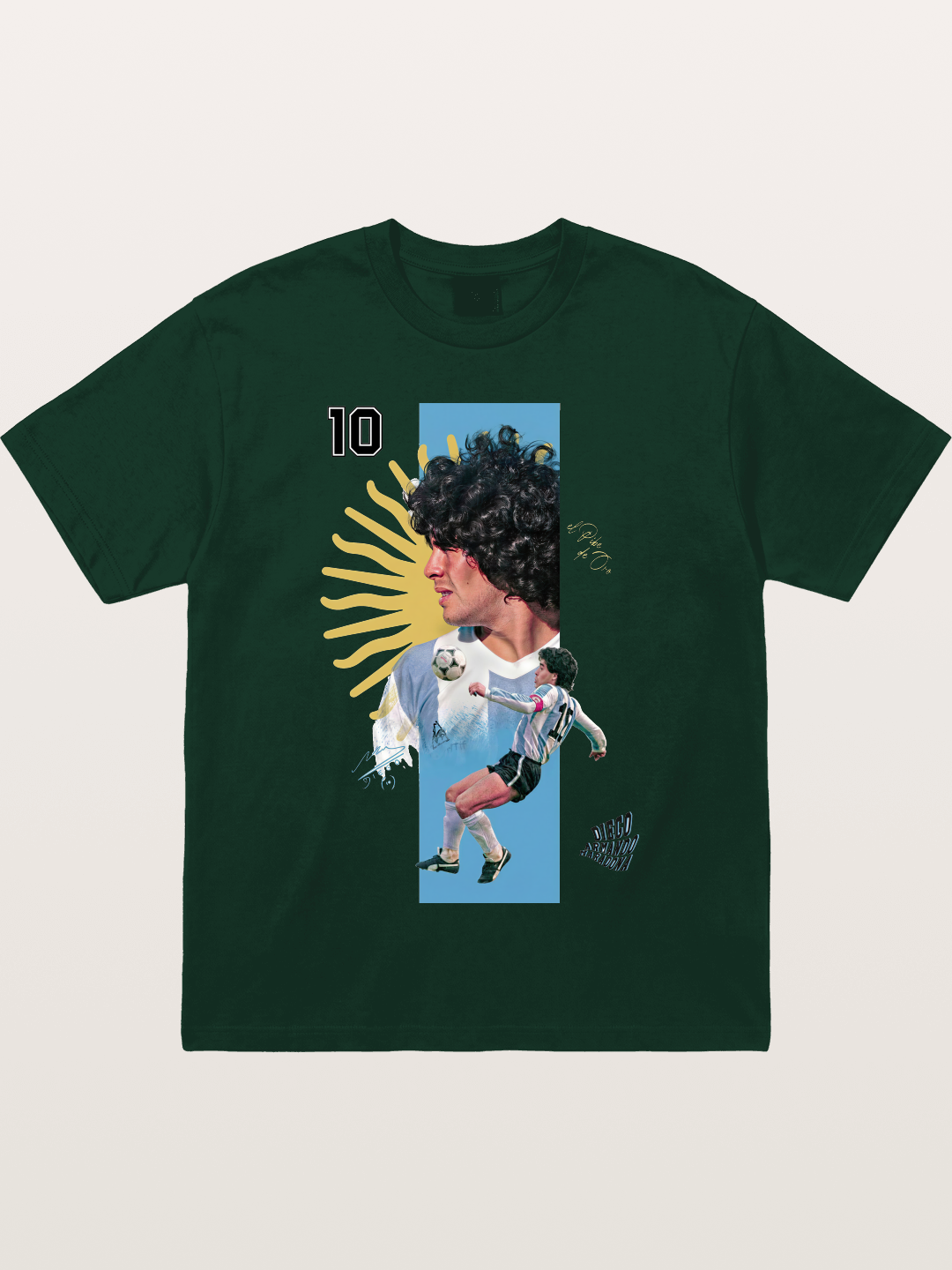 Maradona Argentina WC Print Gildan T-shirt