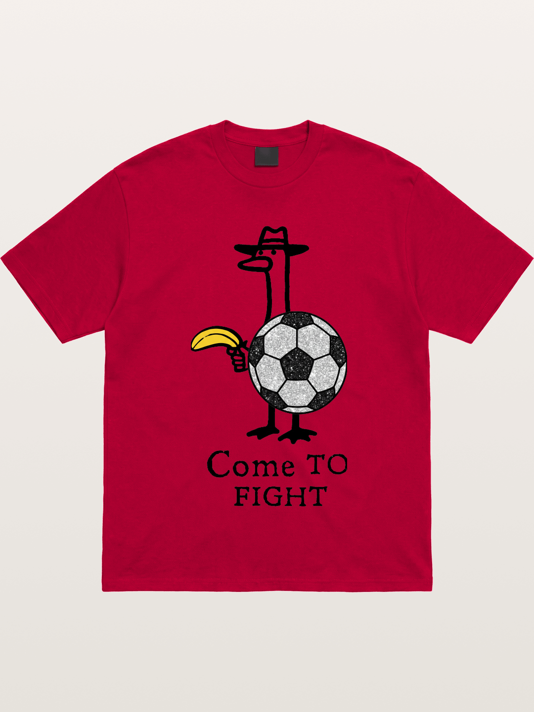 Ostrich Come To Fight Soccer Art Gildan T-shirt