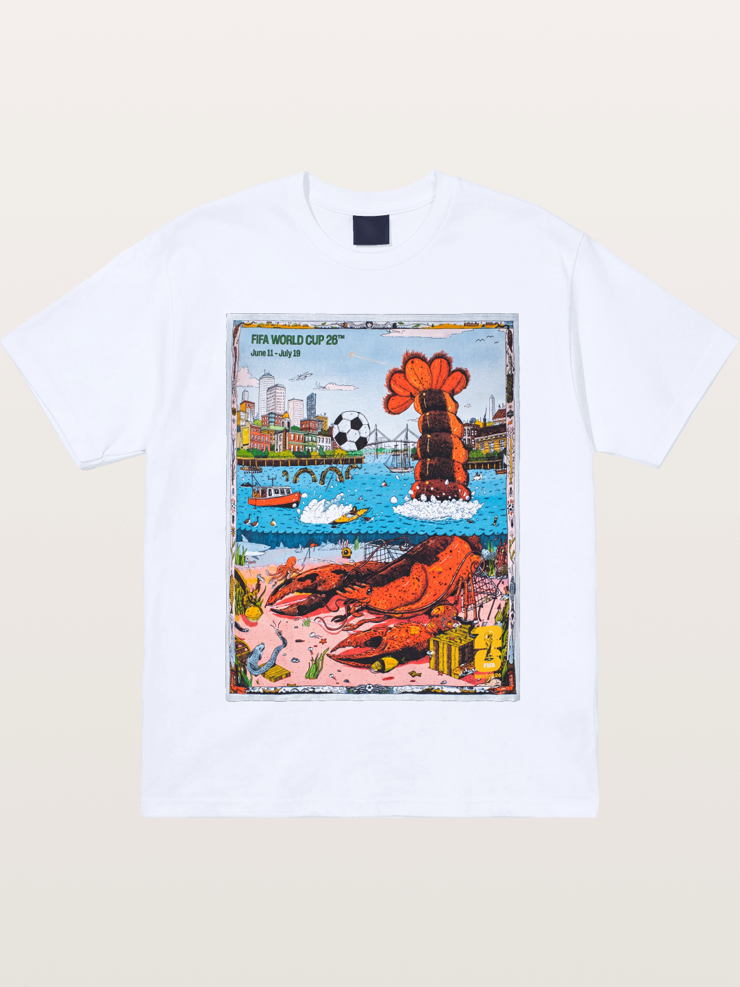 FIFA 2026 Coastal City Lobster Design Gildan T-shirt