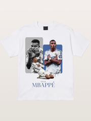 Mbappe Real Madrid Collage Cotton T-shirt