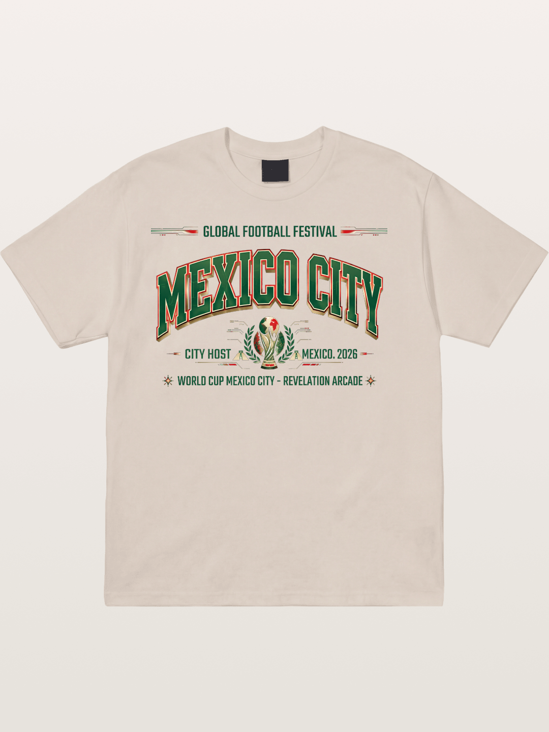 Mexico City 2026 WC Host Sticker Cotton T-shirt