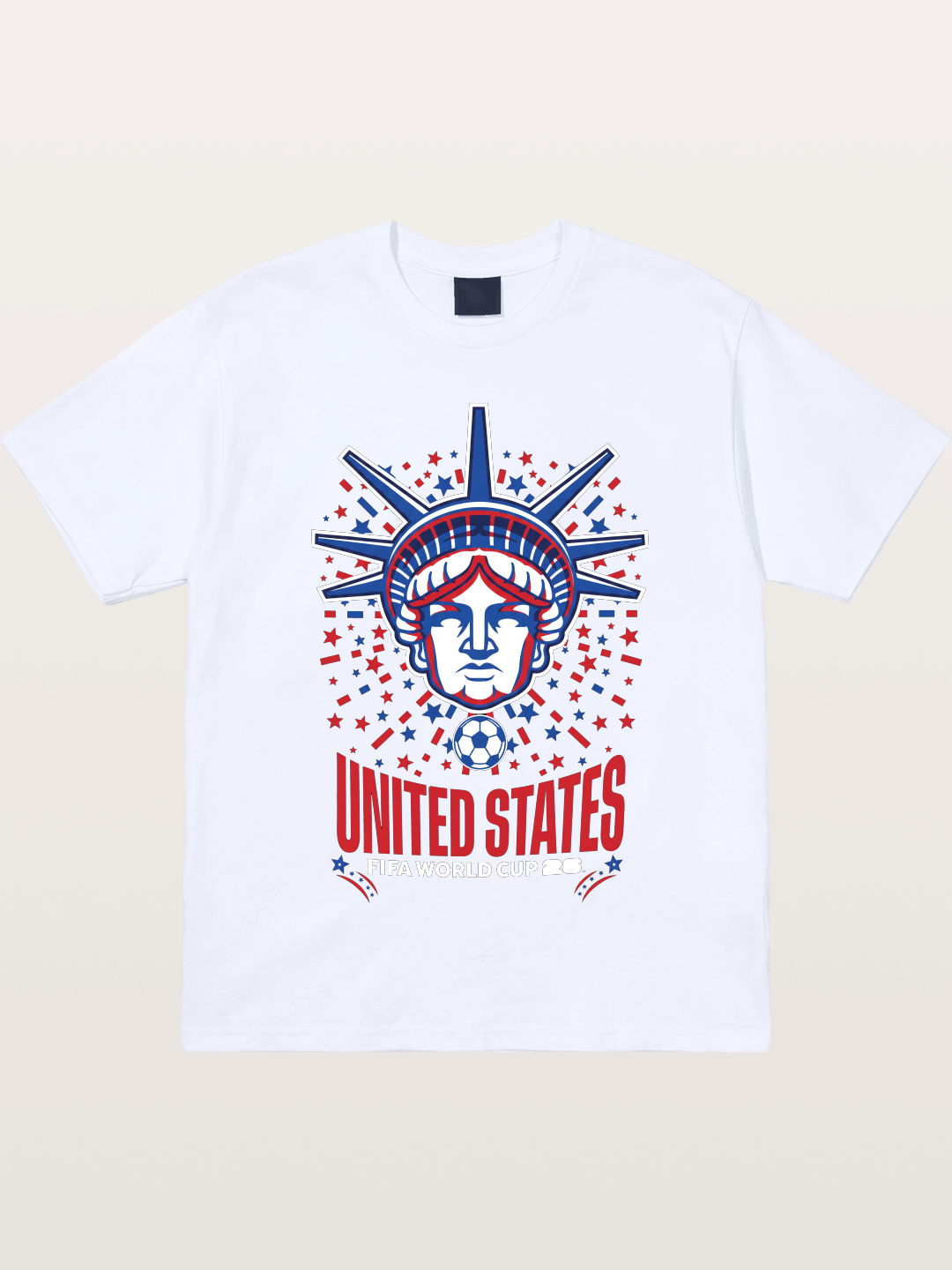 USA WC 2026 Statue of Liberty Badge Gildan T-shirt