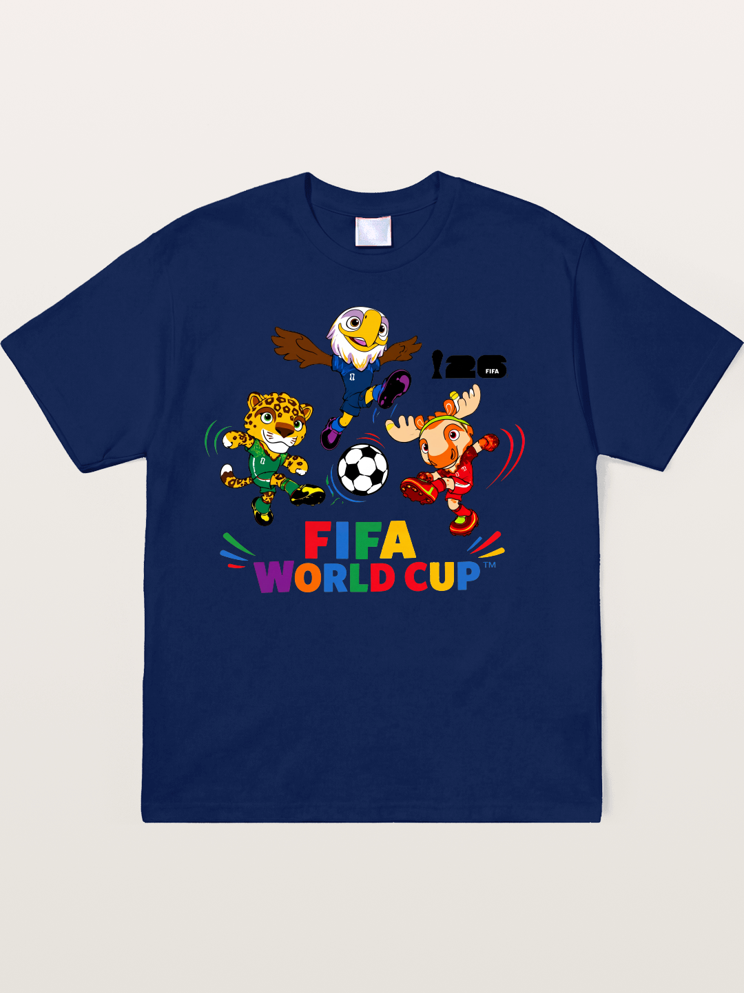 FIFA World Cup Mascots Print Soft-Stay T-shirt
