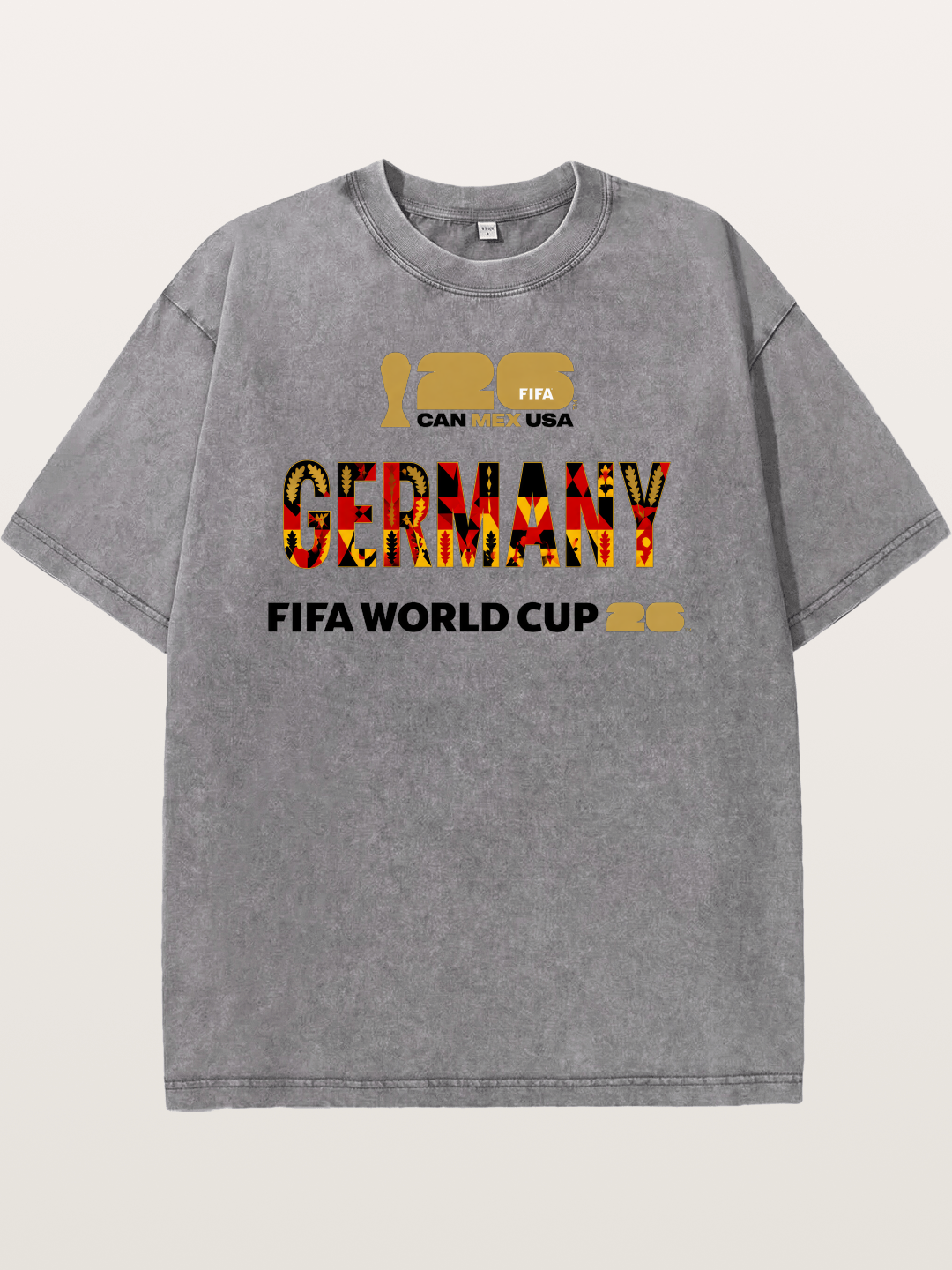 Germany 2026 World Cup Typo Washed T-shirt