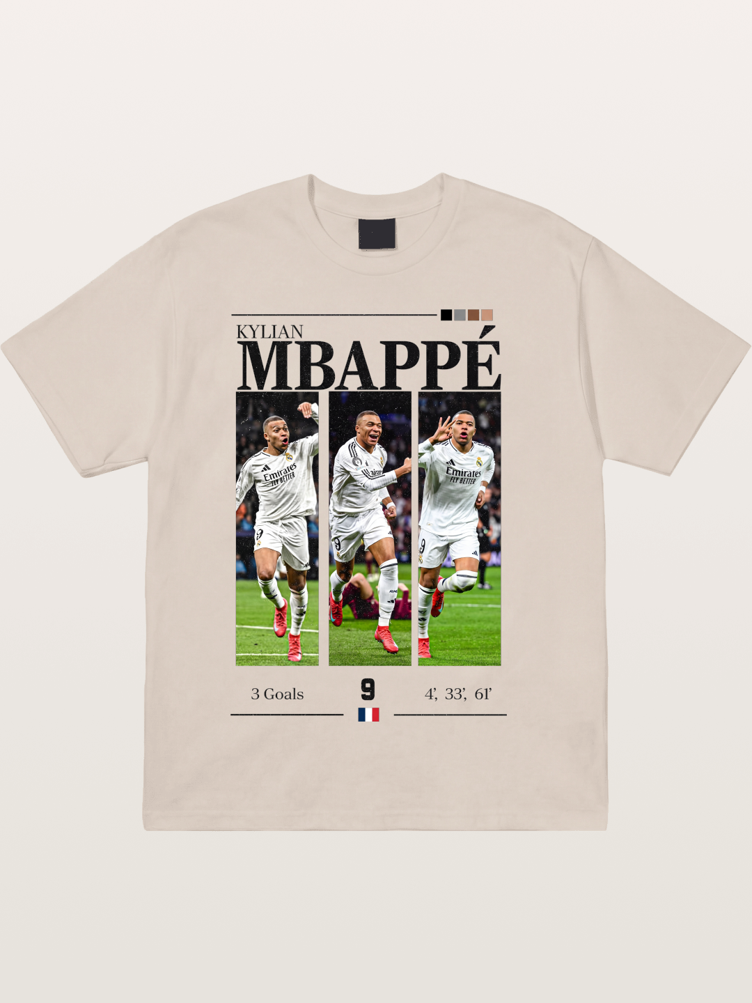 Mbappe Match Moment Collage Cotton T-shirt