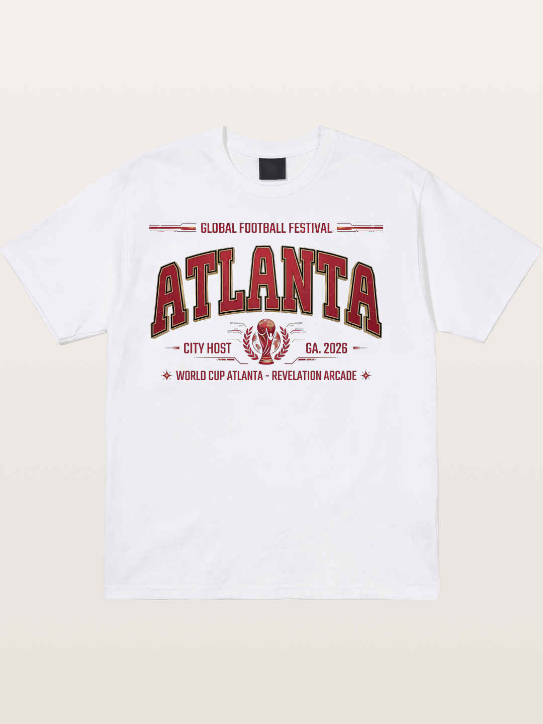 Atlanta 2026 WC Host Sticker Cotton T-shirt