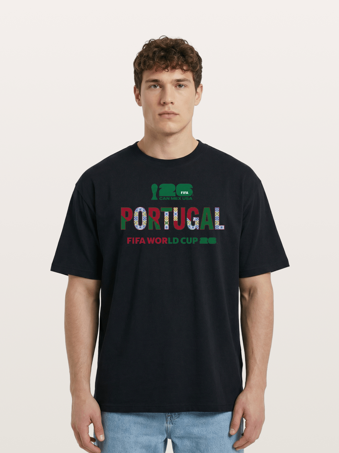 Portugal 2026 Pattern Art Cotton T-shirt