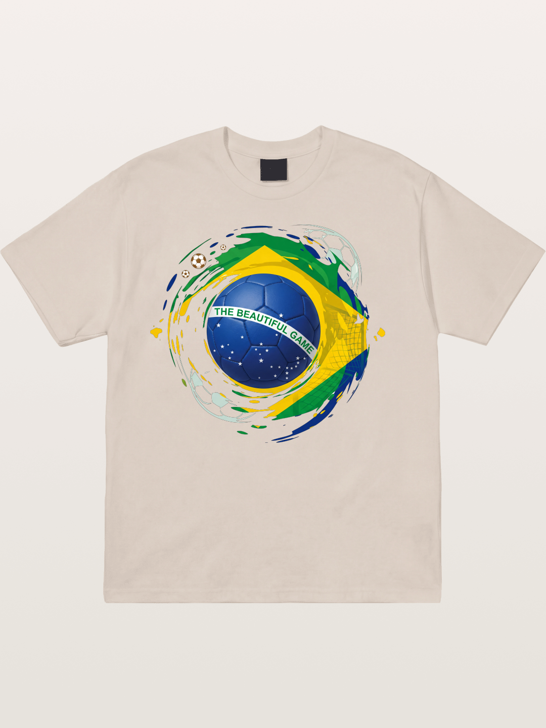 The Beautiful Game Brazil Print Cotton T-shirt