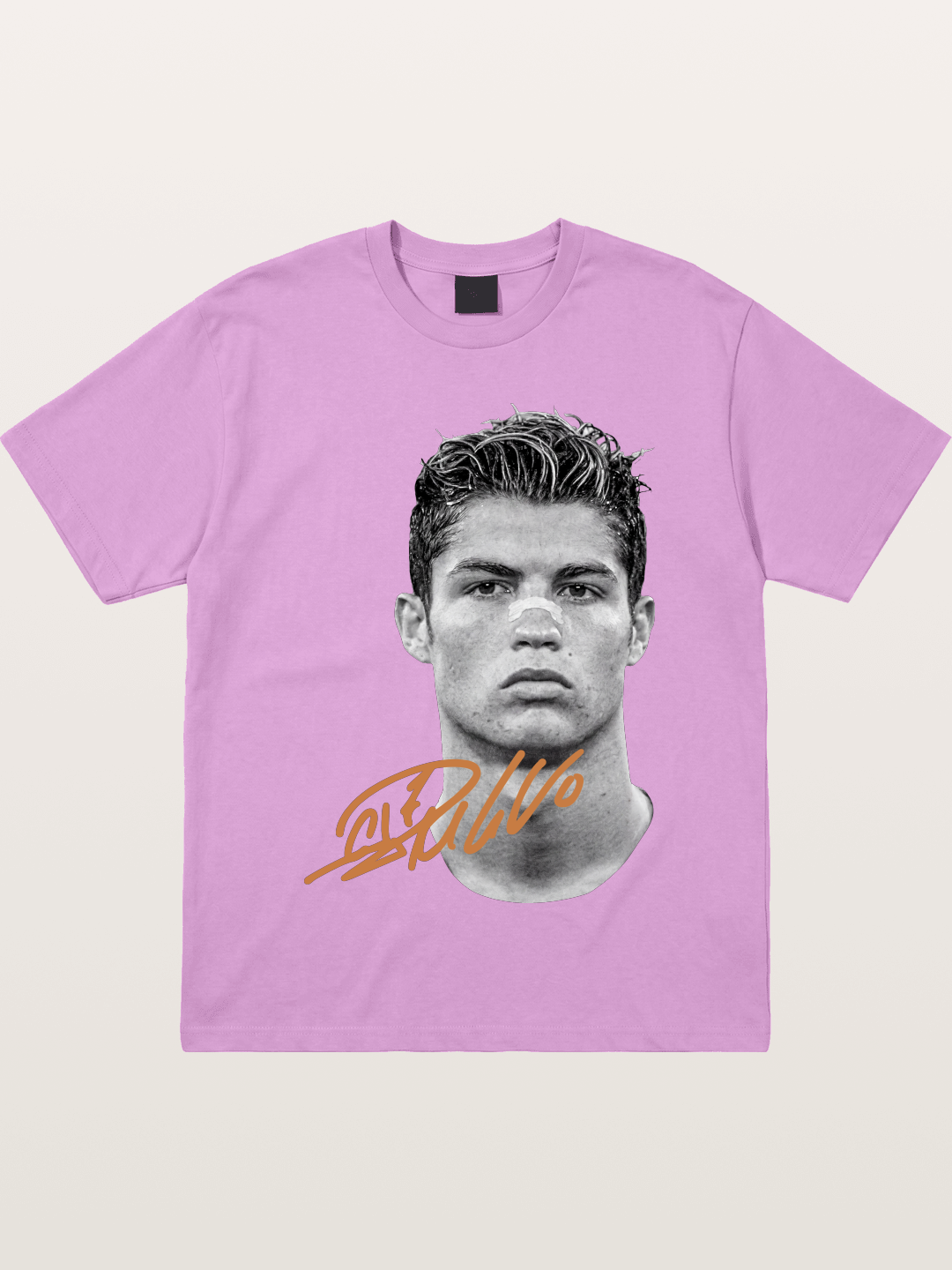 Cristiano Ronaldo Black White Portrait Gildan T-shirt