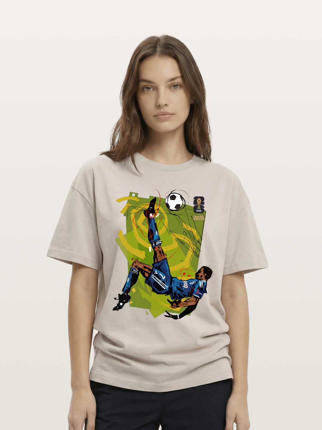 Cristiano Ronaldo's classic goal-scoring move Cotton T-shirt